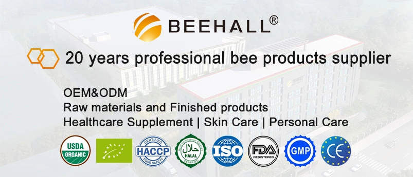 Beehall Organic Food Manufacturer Good Quality Natural Bulk Bee Pollen